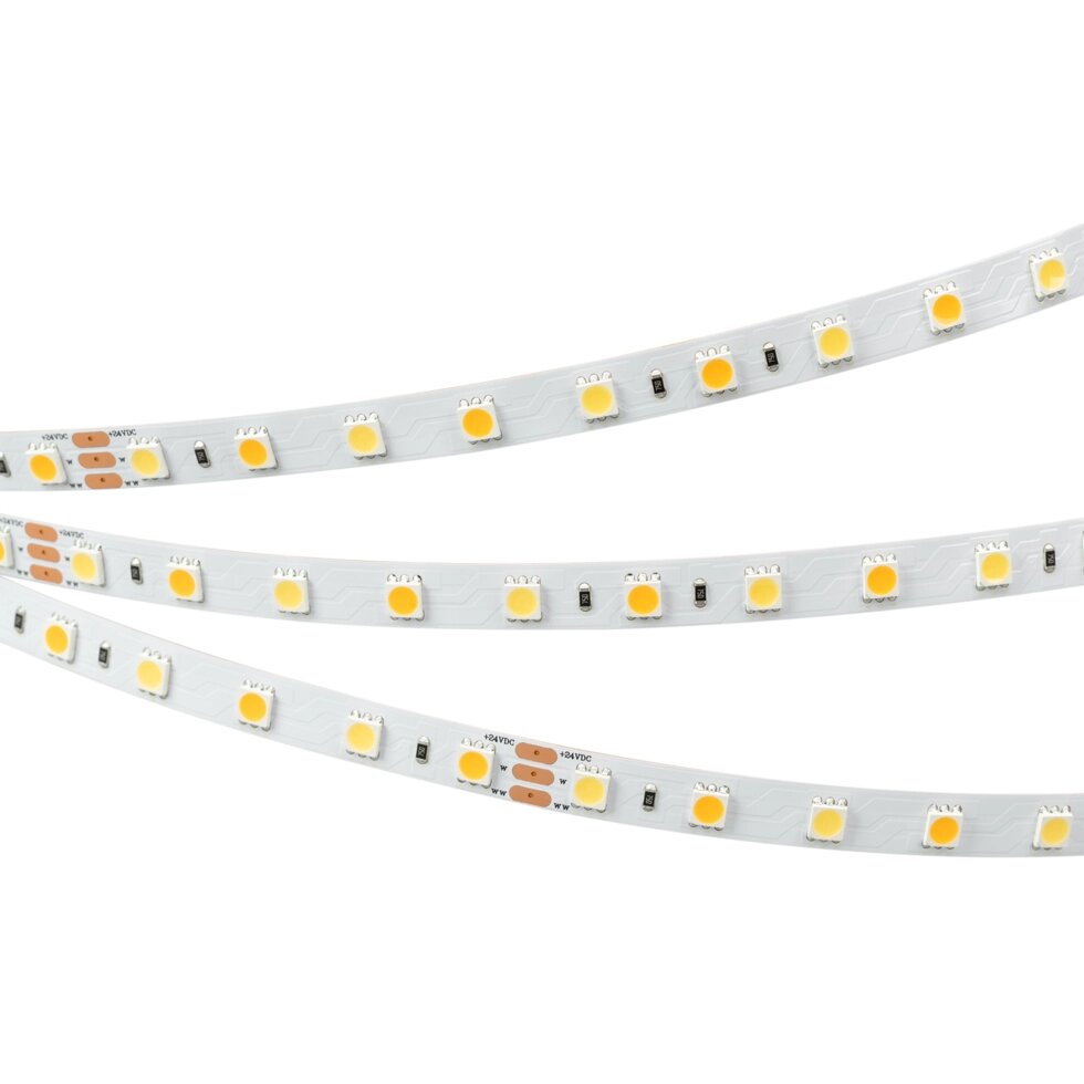 Светодиодная лента RT 6-5000 24V White-MIX 2x (5060, 60 LED/m, LUX) (Arlight, Изменяемая ЦТ) от компании ФЕРОСВЕТ - фото 1