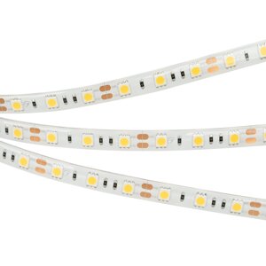 Светодиодная лента RTW 2-5000SE 12V White 2x (5060, 300 LED, LUX) (Arlight, 14.4 Вт/м, IP65)