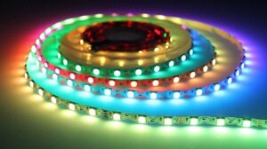 Светодиодная лента S-образная 5050, 60led/m, RGB-SPI, WS2812, 5V, IP20, BA8 DELCI