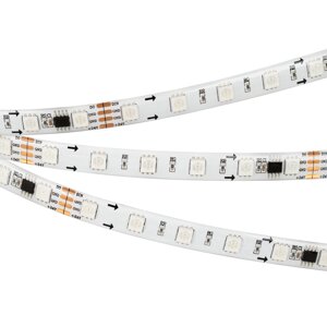 Светодиодная лента SPI-5000SE-AM 24V RGB (5060, 60 LED/m, x6) (Arlight, Закрытый, IP65)