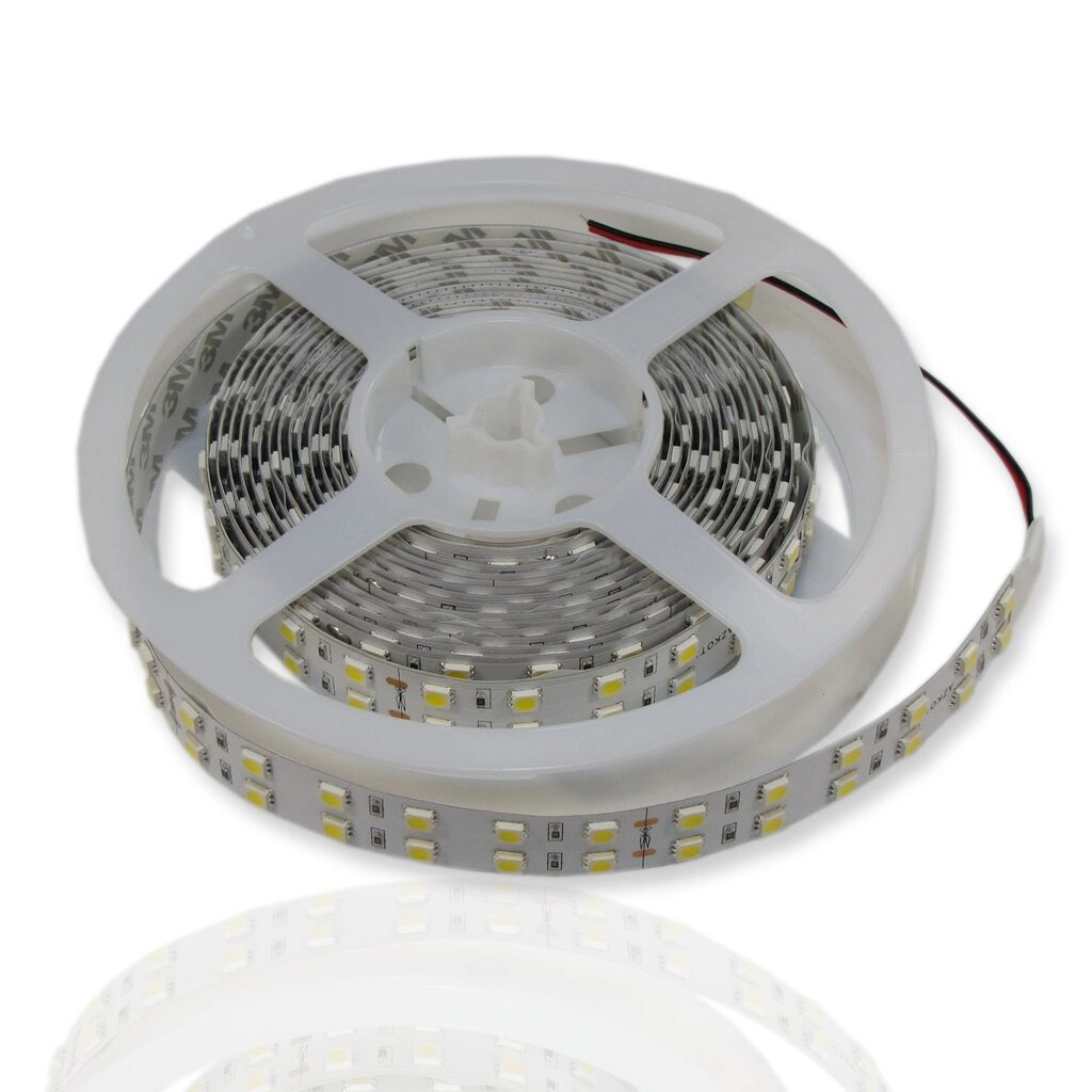 Светодиодная лента Standart PRO class, 5050, 120 led/m, двухрядная, white, 24V, IP33, P133 DELCI от компании ФЕРОСВЕТ  ( FEROSVET) - фото 1