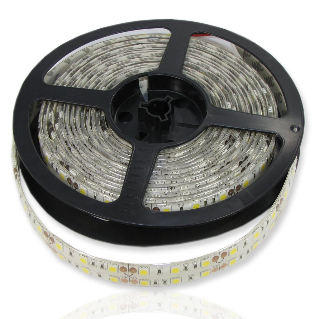 Светодиодная лента Standart PRO class, 5050, 120 led/m, Warm White, 24V, IP65 DELCI от компании ФЕРОСВЕТ - фото 1