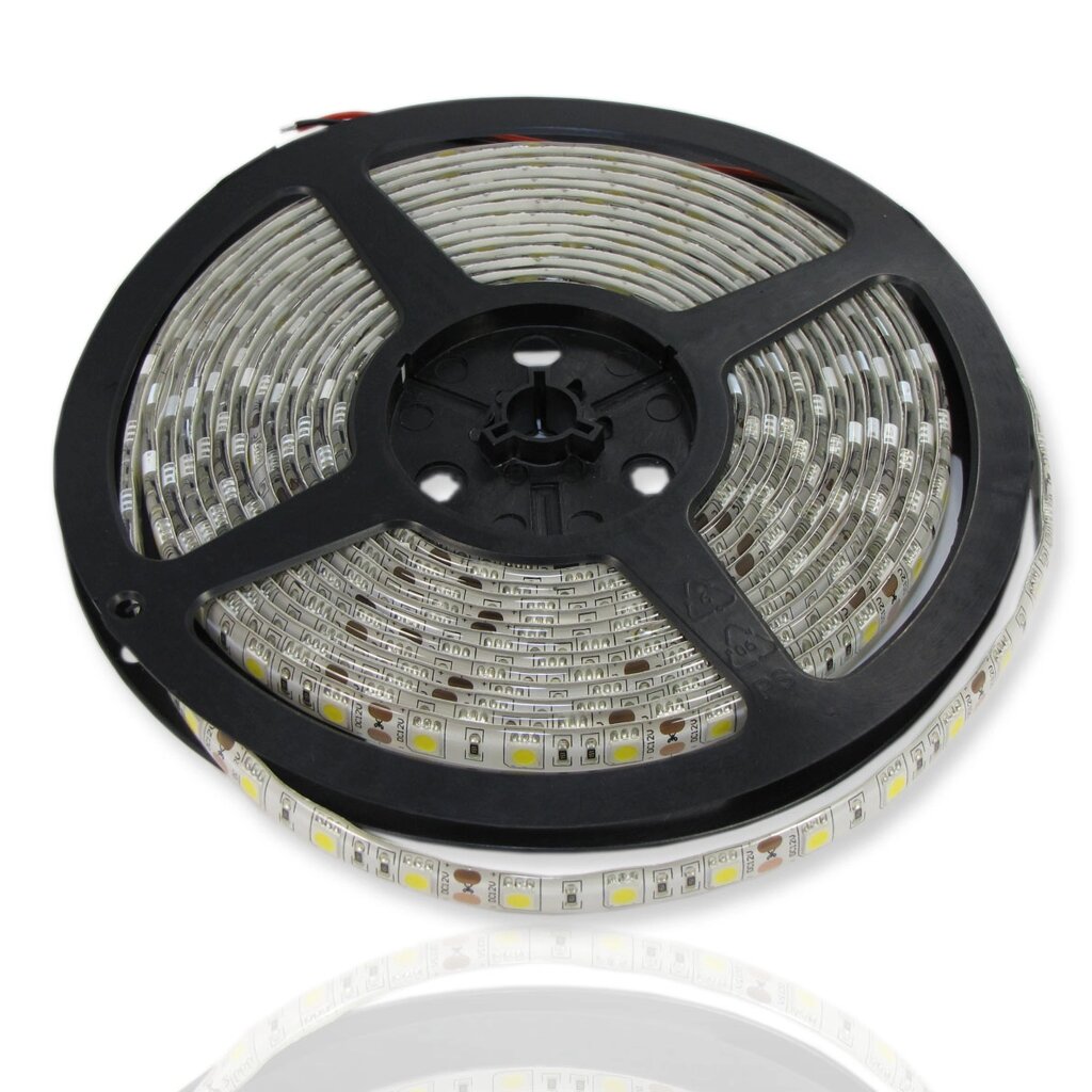 Светодиодная лента Standart PRO class, 5050, 60led/m, Warm White, 12V, IP65 DELCI от компании ФЕРОСВЕТ - фото 1