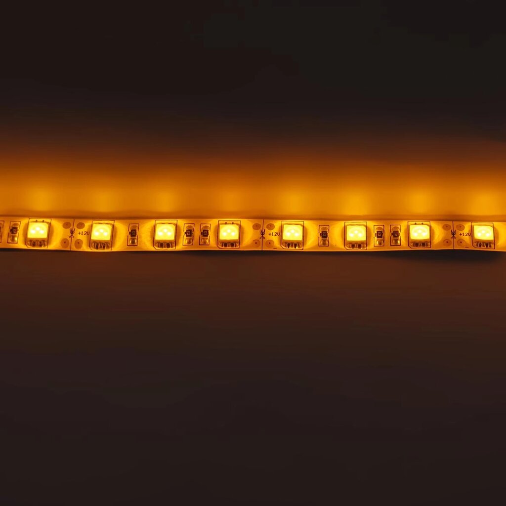 Светодиодная лента Standart PRO class, 5050, 60led/m, Yellow, 12V, IP65 DELCI от компании ФЕРОСВЕТ - фото 1