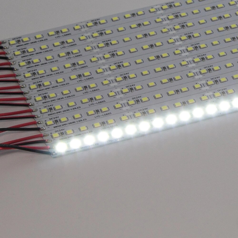 Светодиодная линейка 2835, 120 led, P506 (24V, 30W, white) DELCI от компании ФЕРОСВЕТ  ( FEROSVET) - фото 1