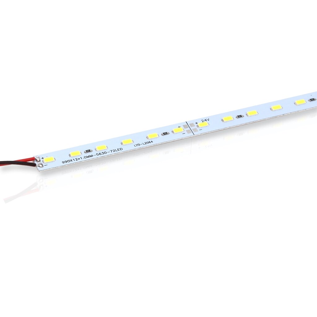 Светодиодная линейка 5630, 72 led, G100 (24V, 36W, white) DELCI от компании ФЕРОСВЕТ  ( FEROSVET) - фото 1