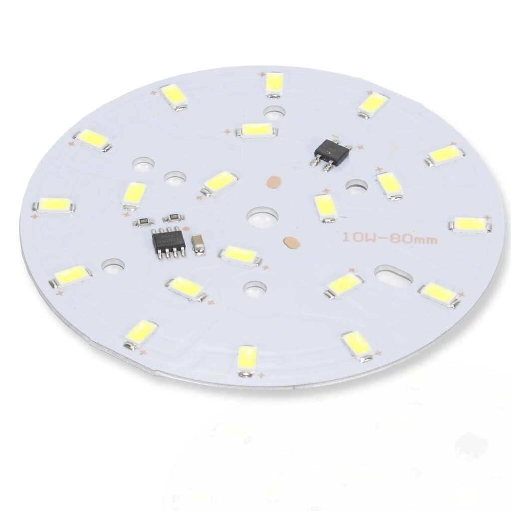 Светодиодная матрица 5730, 20 led, 220V, 10W, Ф80mm, D148, white DELCI от компании ФЕРОСВЕТ  ( FEROSVET) - фото 1