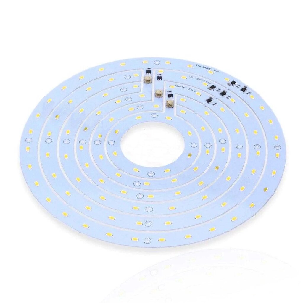 Светодиодная матрица 5730, 48/36/24 led, 220V, 24/18/12W, Ф265/225/187mm, D204, day white DELCI от компании ФЕРОСВЕТ  ( FEROSVET) - фото 1