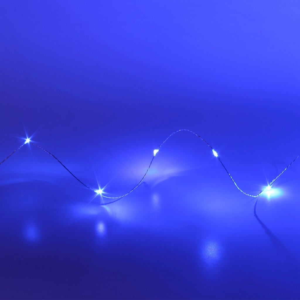 Светодиодная нить SK150 (12V, 200Led, blue) DELCI от компании ФЕРОСВЕТ - фото 1