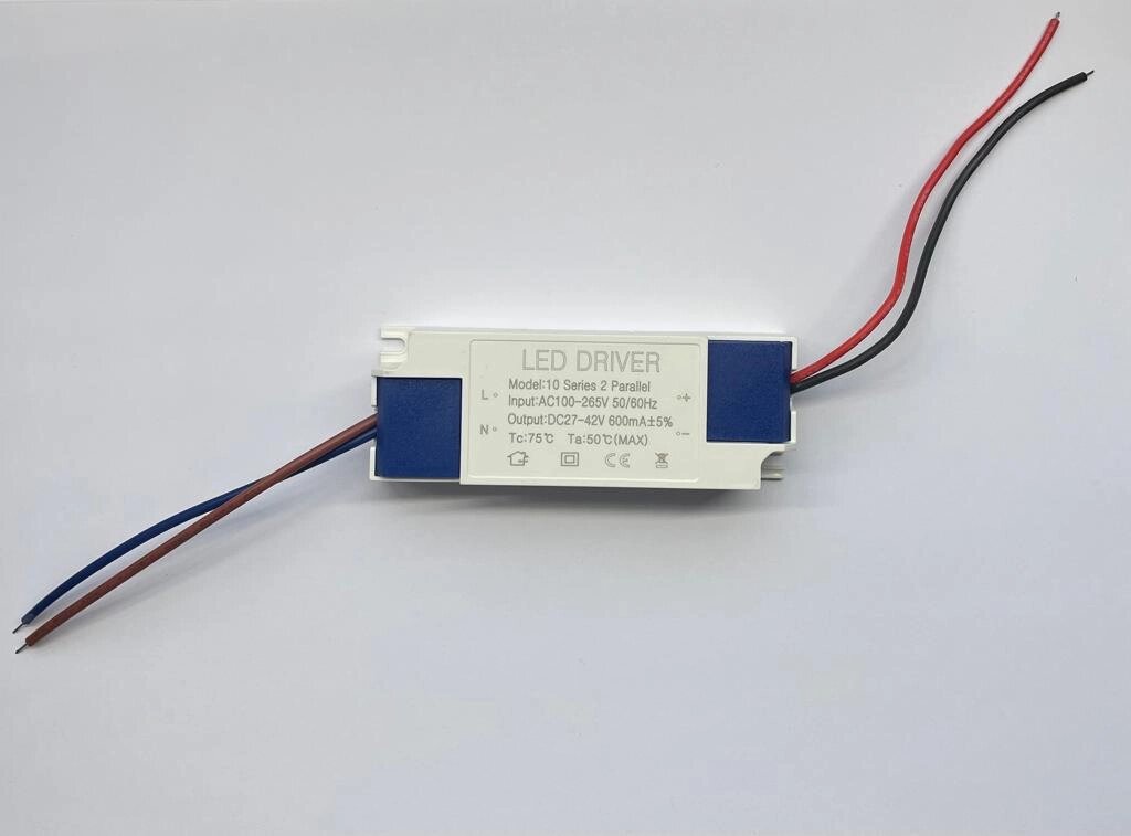 Светодиодный драйвер LED LD43 (220V, 21W, 27-42V, 600mA) DELCI от компании ФЕРОСВЕТ - фото 1