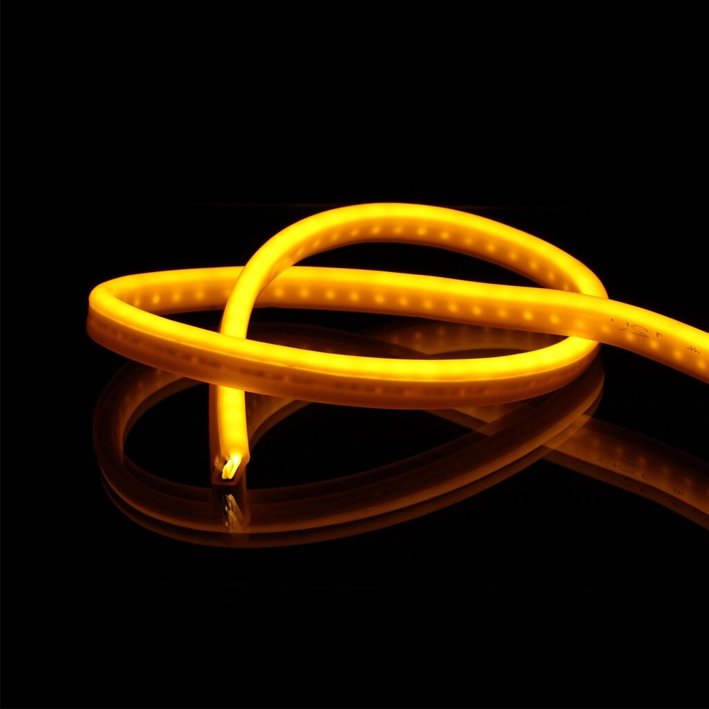 Светодиодный гибкий неон 0612 12V yellow LN306 от компании ФЕРОСВЕТ - фото 1