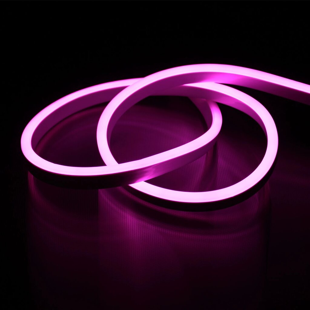 Светодиодный гибкий неон 0616 220V pink LN29 от компании ФЕРОСВЕТ - фото 1