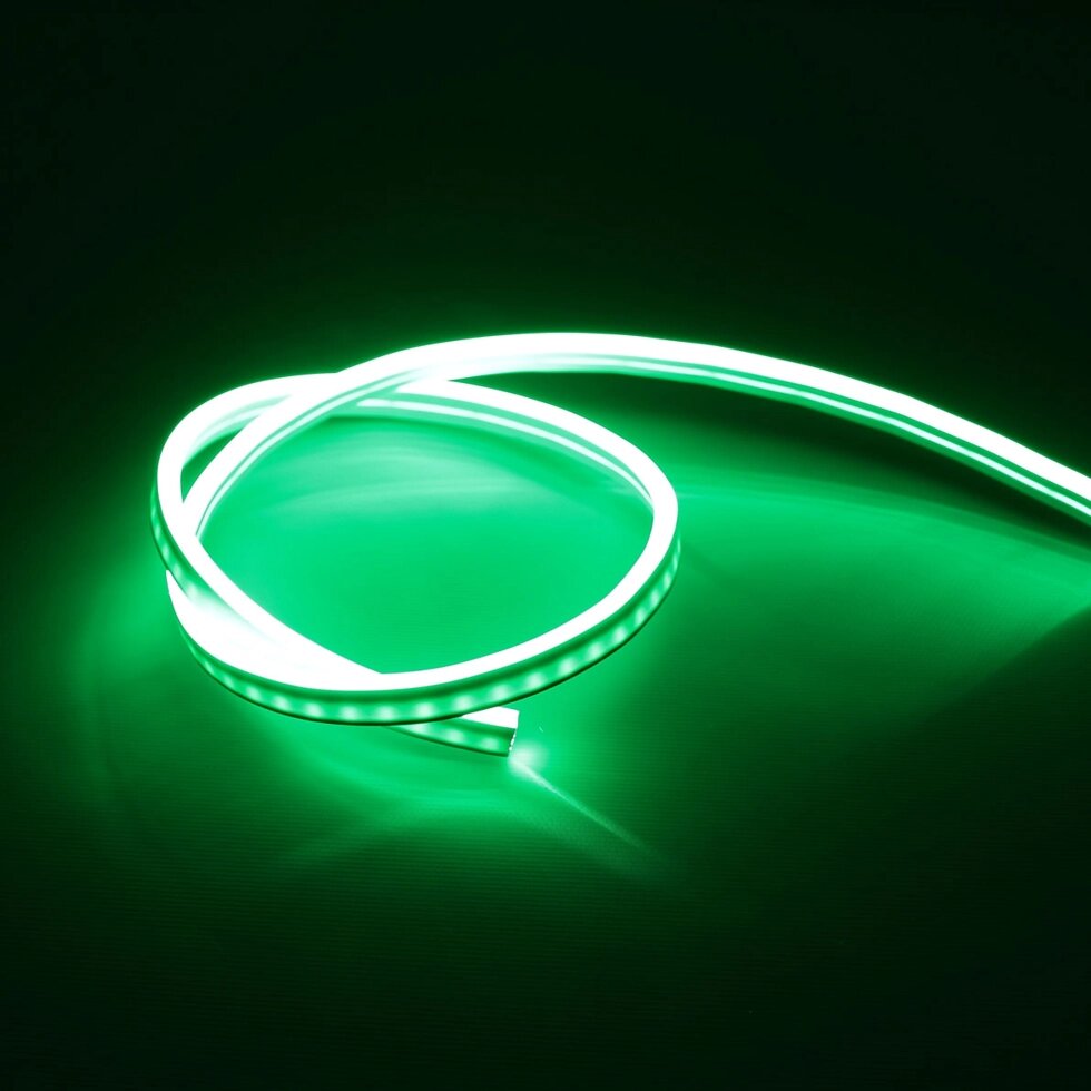 Светодиодный гибкий неон 5*12, 12V green LN505 от компании ФЕРОСВЕТ - фото 1