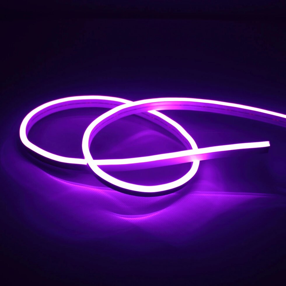 Светодиодный гибкий неон 5*12, 12V purple LN510 от компании ФЕРОСВЕТ - фото 1