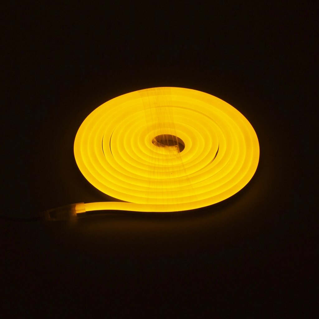 Светодиодный гибкий неон 8x16 LB30 (220V, yellow, блистер 5м) от компании ФЕРОСВЕТ - фото 1
