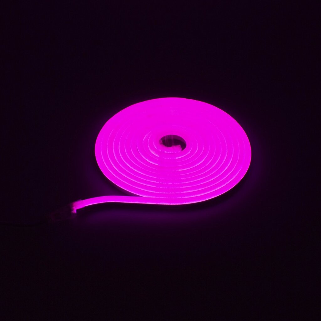 Светодиодный гибкий неон 8x16 LB31 (220V, pink, блистер 5м) от компании ФЕРОСВЕТ - фото 1