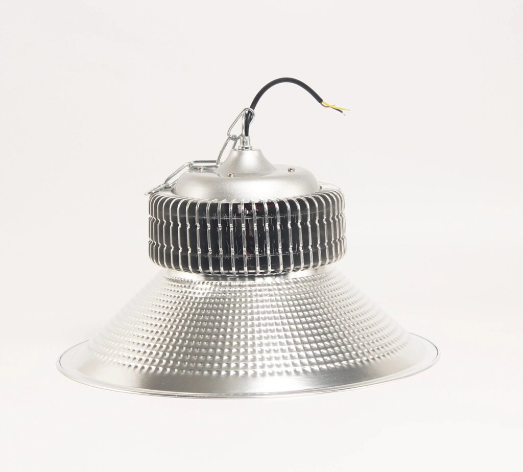 Светодиодный купольный (колокол) светильник 100Вт, 6000К, 11000Lm, IP65, 220V, 120° (DELROS) от компании ФЕРОСВЕТ - фото 1
