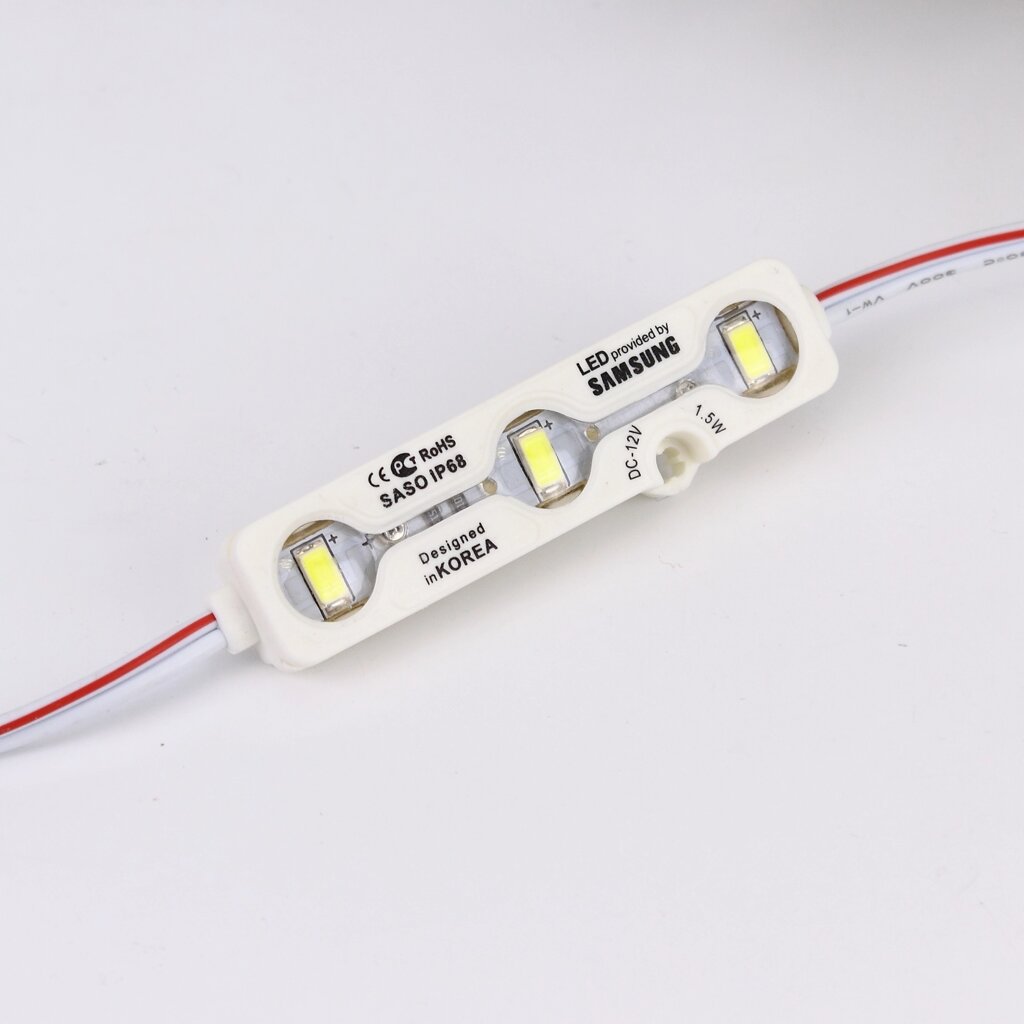 Светодиодный модуль NCLed Samsung 5730-3 MOD41 (1,5W, 12V, white) DELCI от компании ФЕРОСВЕТ  ( FEROSVET) - фото 1