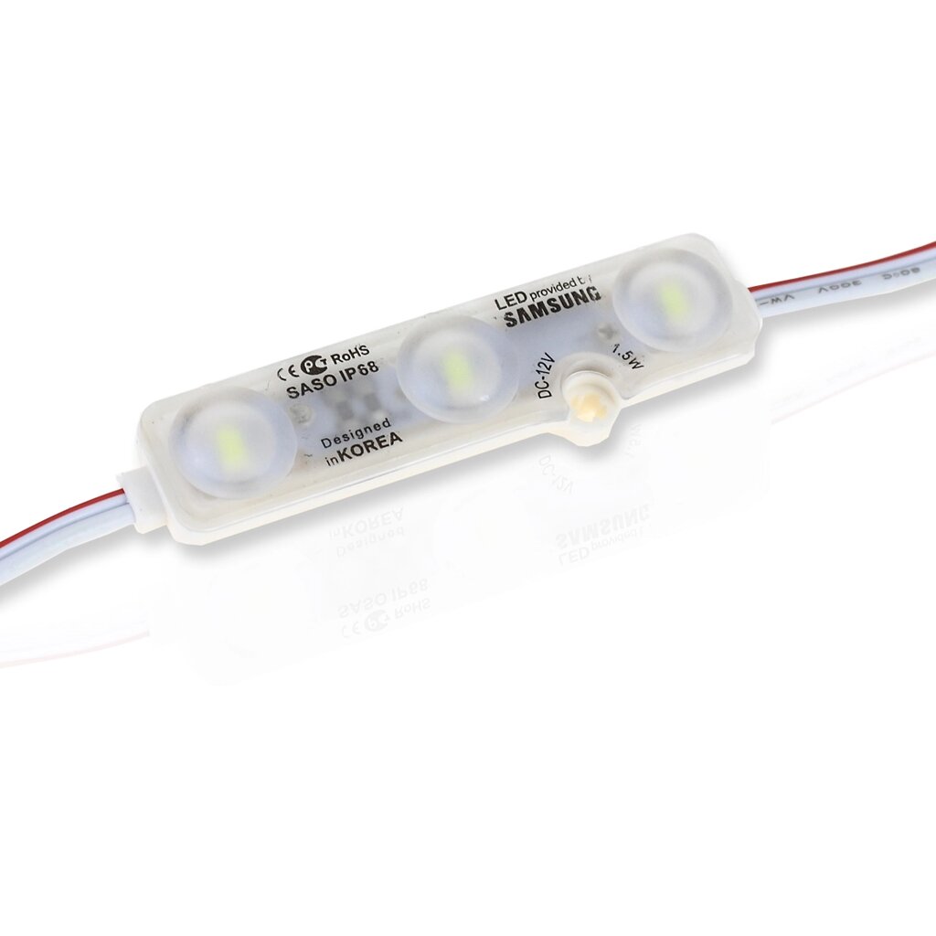 Светодиодный модуль NCLed Samsung 5730-3 MOD42 (1,2W, 12V, cool white) DELCI от компании ФЕРОСВЕТ  ( FEROSVET) - фото 1