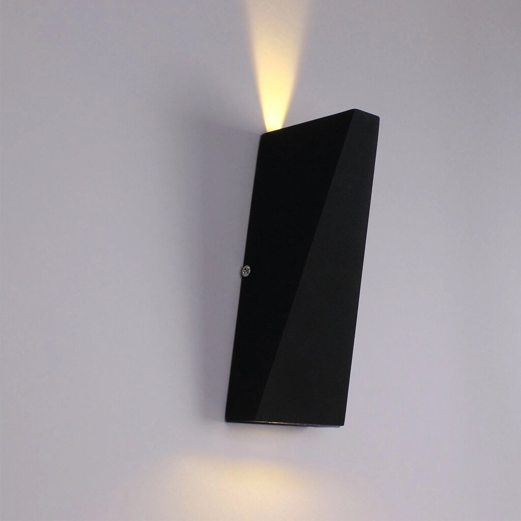 Светодиодный светильник JH-BD06 DHL19 (220V, 2х3W, черный корпус, warm white) DELCI от компании ФЕРОСВЕТ - фото 1