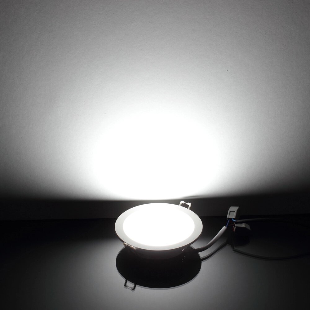 Светодиодный светильник  OM1 (220V, 4W, round D92mm, white) DELCI от компании ФЕРОСВЕТ - фото 1