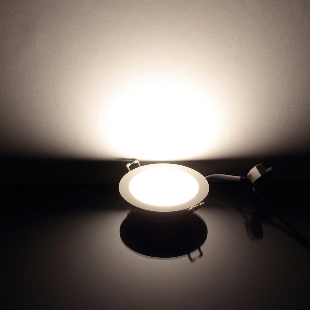 Светодиодный светильник  OM2 (220V, 4W, round D92mm, day white) DELCI от компании ФЕРОСВЕТ - фото 1