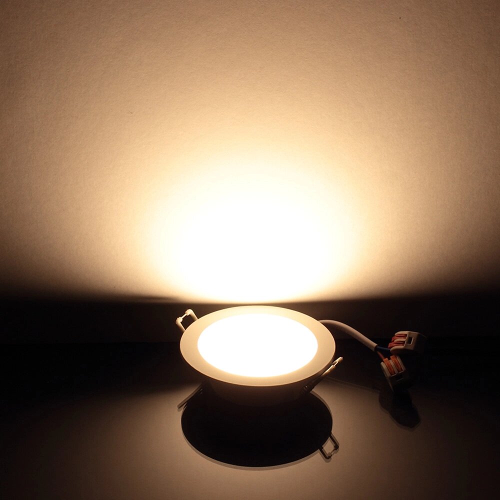 Светодиодный светильник  OM3 (220V, 4W, round D92mm, warm white) DELCI от компании ФЕРОСВЕТ - фото 1