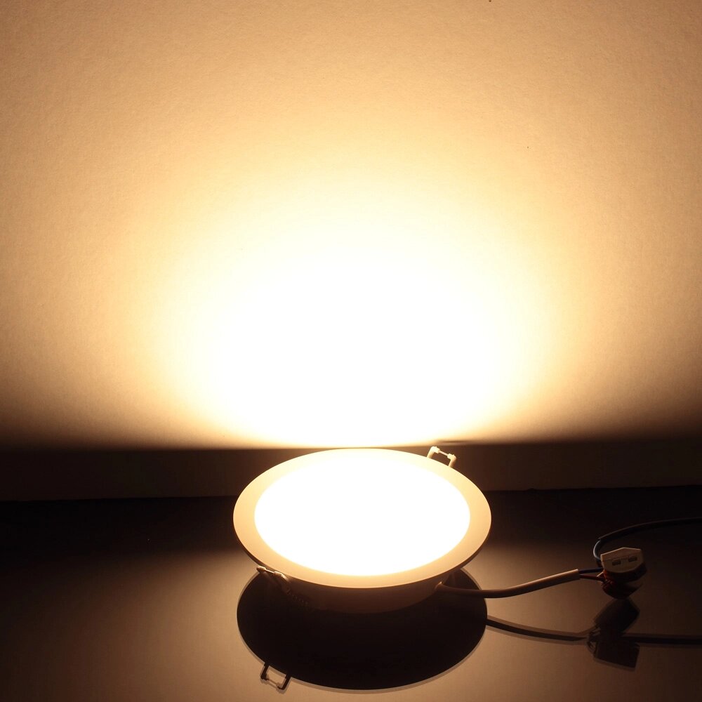 Светодиодный светильник  OM9 (220V, 9W, round D138mm, warm white) DELCI от компании ФЕРОСВЕТ - фото 1