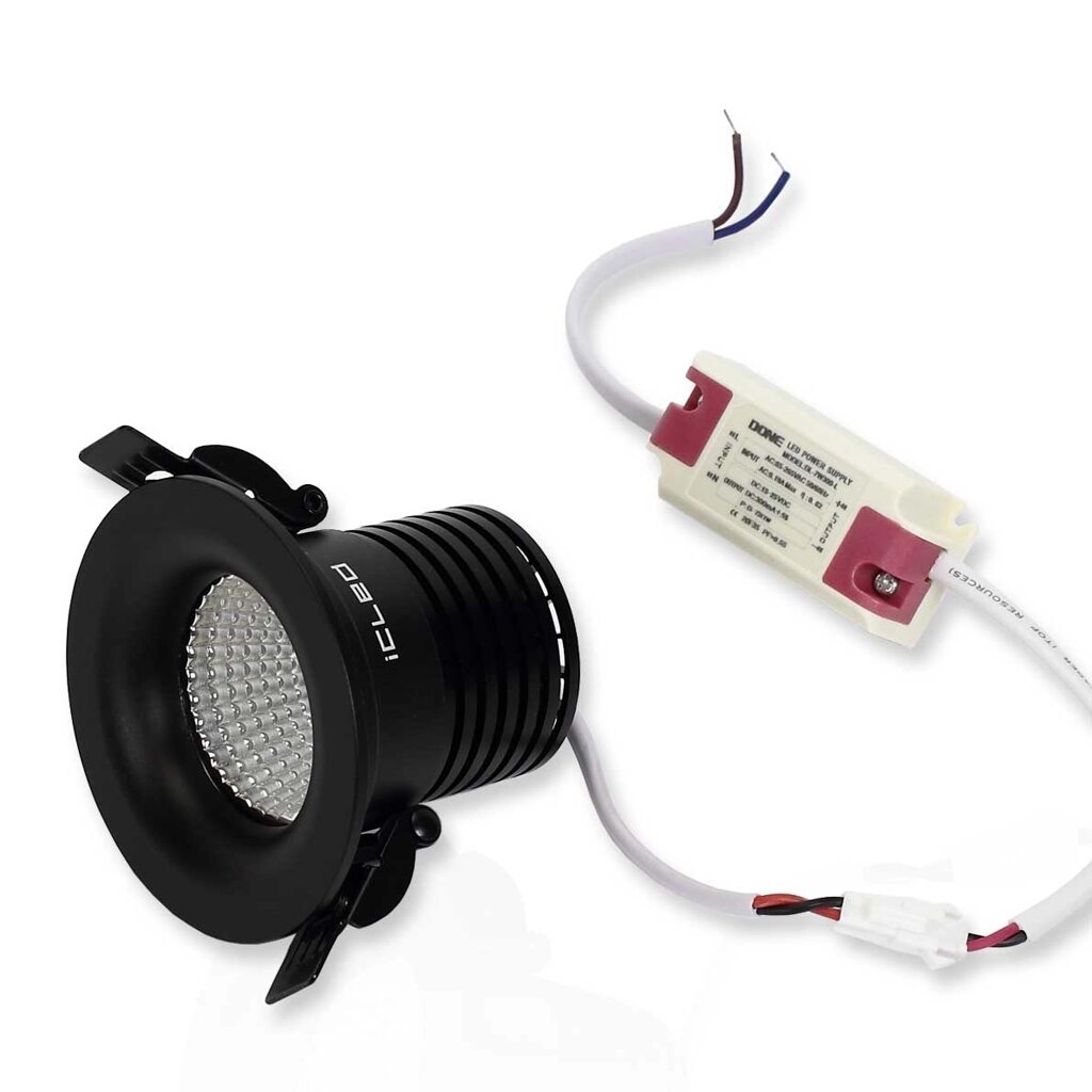 Светодиодный светильник Spotlight AR2 black (7W, Day White) DELCI от компании ФЕРОСВЕТ - фото 1
