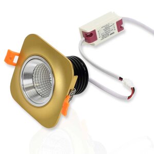 Светодиодный светильник Spotlight AR28 gulch gold (7W, Warm White) DELCI