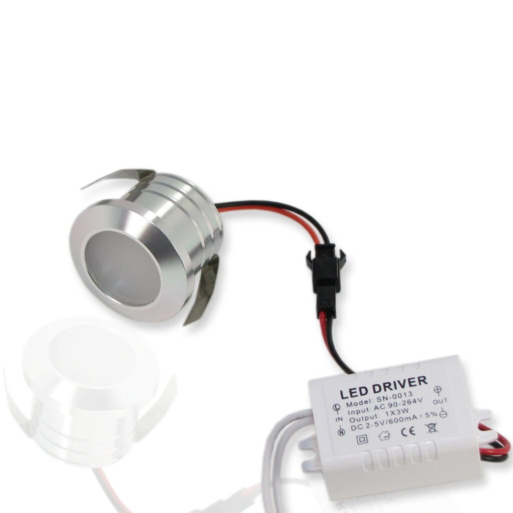 Светодиодный светильник точечный RW SP11 (3W, White) DELCI от компании ФЕРОСВЕТ - фото 1