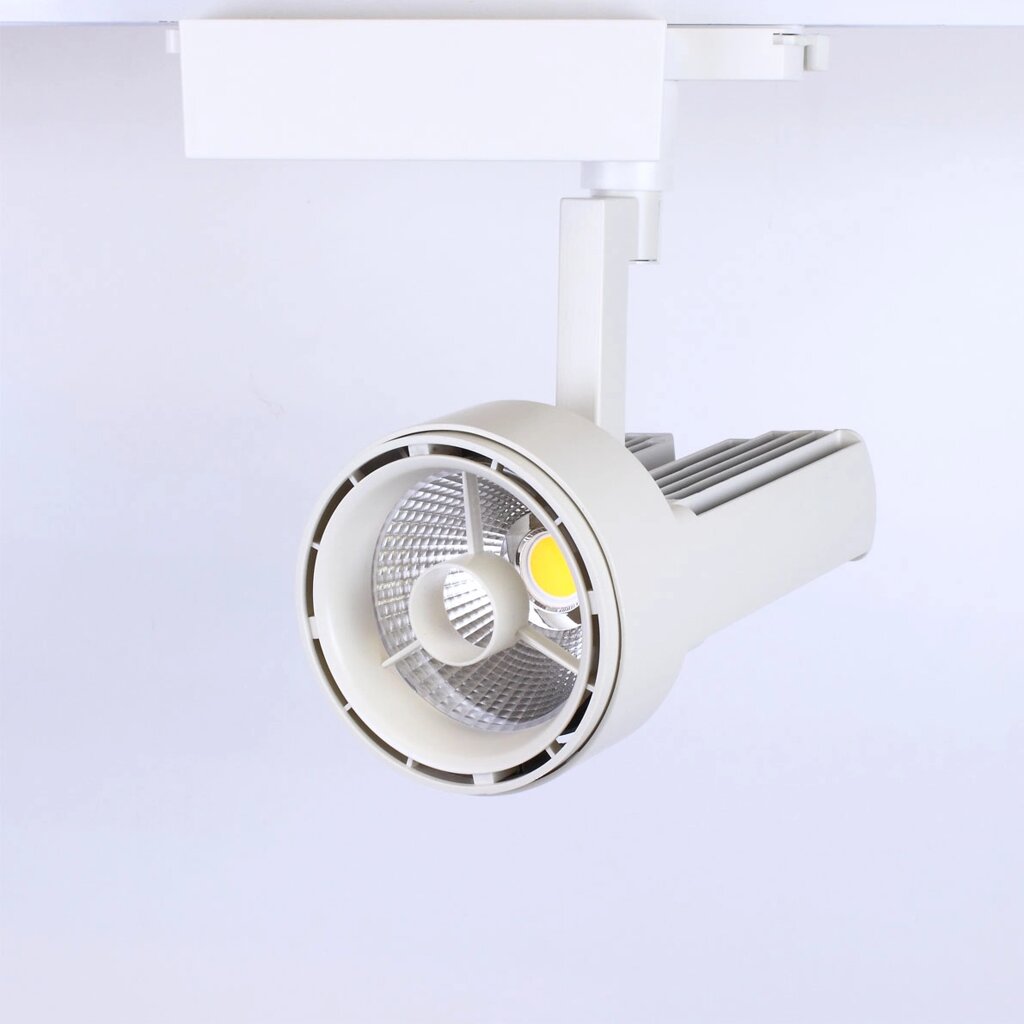 Светодиодный светильник трековый JH-GDD 2L PX65 (50W, 220V, white body, 30deg, warm white) DELCI от компании ФЕРОСВЕТ - фото 1
