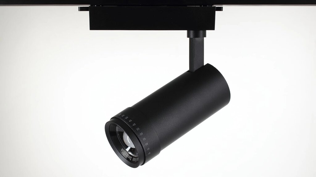 Светодиодный светильник трековый JH-GDD-TJ1 2L PX55 (30W, 220V, 10-60deg, черный корпус warm white) DELCI от компании ФЕРОСВЕТ - фото 1