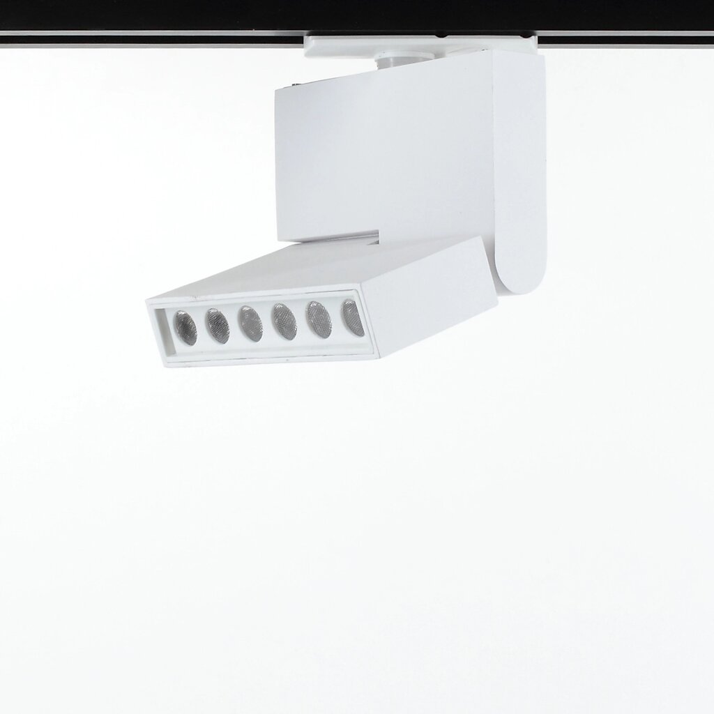 Светодиодный светильник трековый  JH606 2L PX605 (12W, 220V, day white, белый корпус) DELCI от компании ФЕРОСВЕТ - фото 1