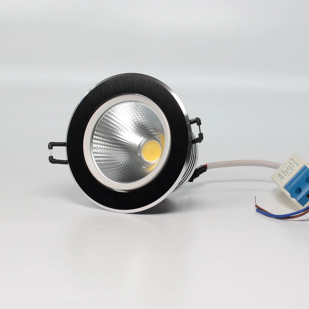 Светодиодный светильник встраиваемый 110 series black housing BW15 (10W,220V, day white) DELCI от компании ФЕРОСВЕТ - фото 1