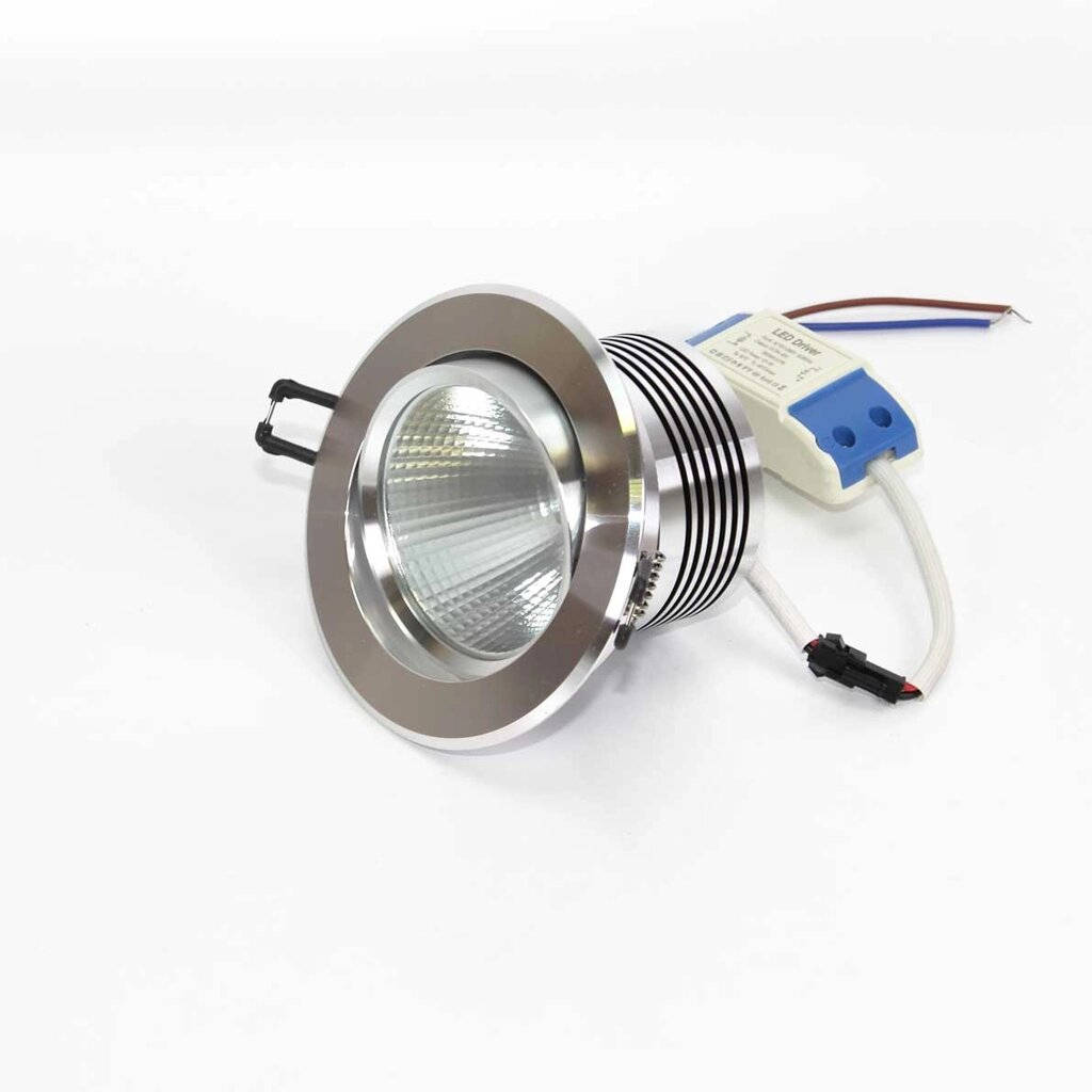 Светодиодный светильник встраиваемый 110 series silver housing BW161 (10W,220V, day white) DELCI от компании ФЕРОСВЕТ - фото 1