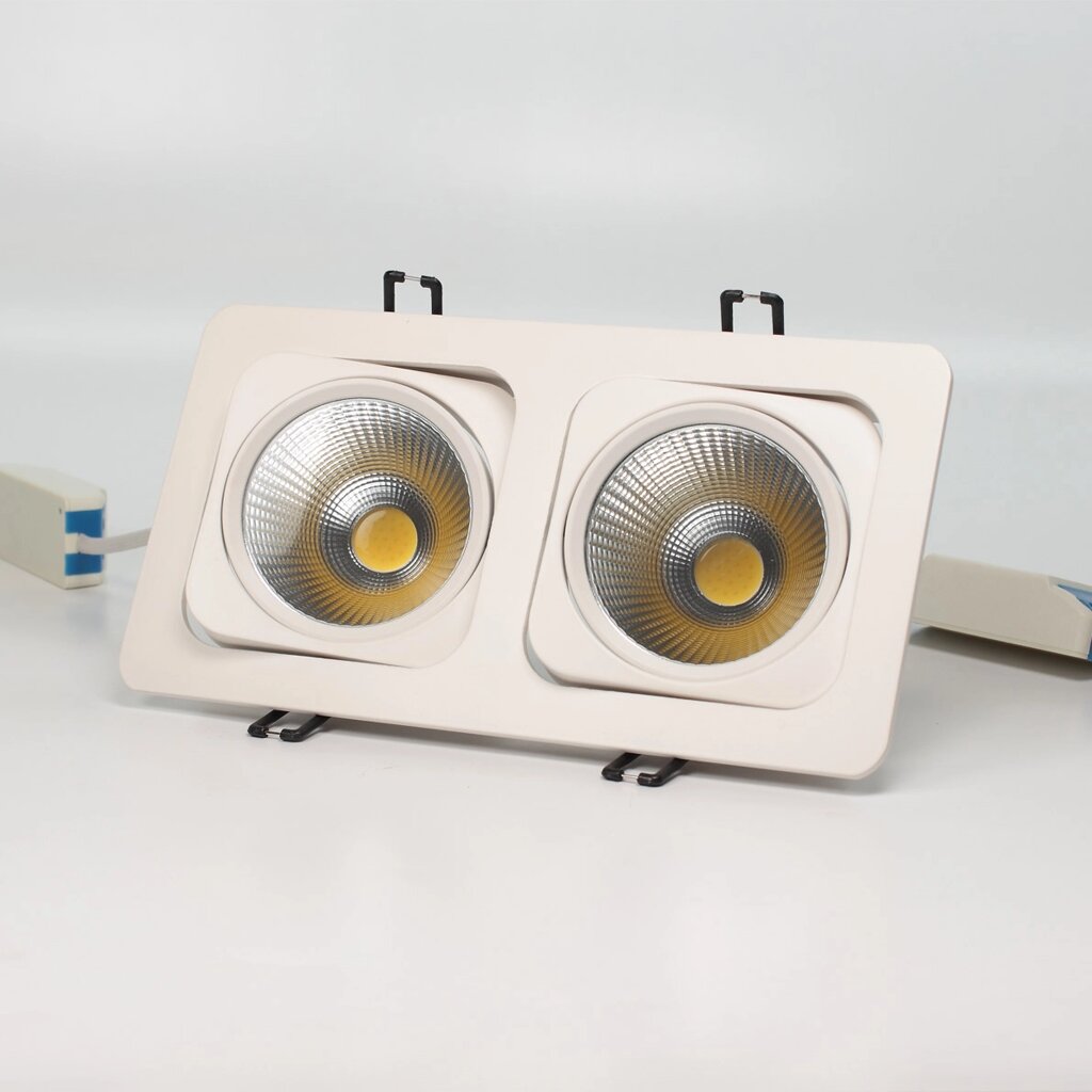 Светодиодный светильник встраиваемый 120.1 series white housing BW135 (20W,220V, day white) DELCI от компании ФЕРОСВЕТ - фото 1