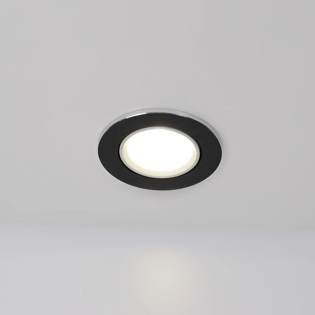 Светодиодный светильник встраиваемый 86 Nest Series Black Round (5W, Day White) DELCI от компании ФЕРОСВЕТ - фото 1