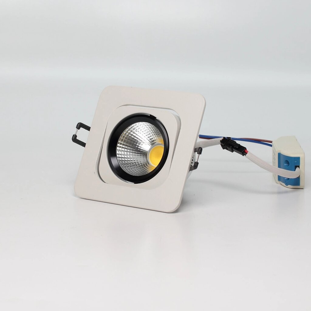 Светодиодный светильник встраиваемый 98-1 head Nest Series White Square BW10(5W, Day White) DELCI от компании ФЕРОСВЕТ - фото 1