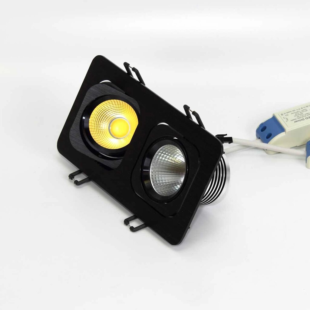 Светодиодный светильник встраиваемый 98.2 series black housing BW157 (10W,220V, day white) DELCI от компании ФЕРОСВЕТ - фото 1