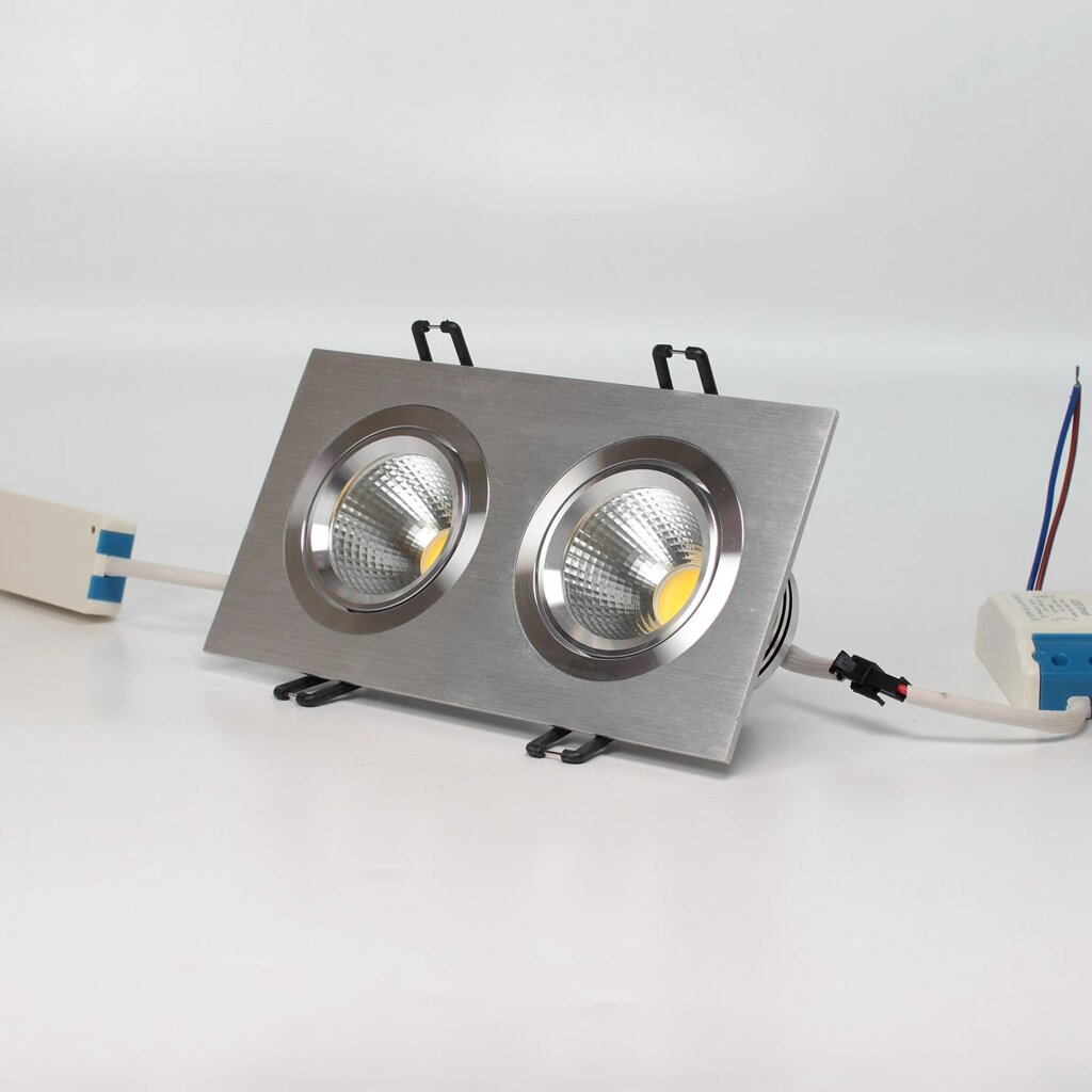 Светодиодный светильник встраиваемый 99.2 series silver housing BW11 (10W,220V, day white) DELCI от компании ФЕРОСВЕТ - фото 1