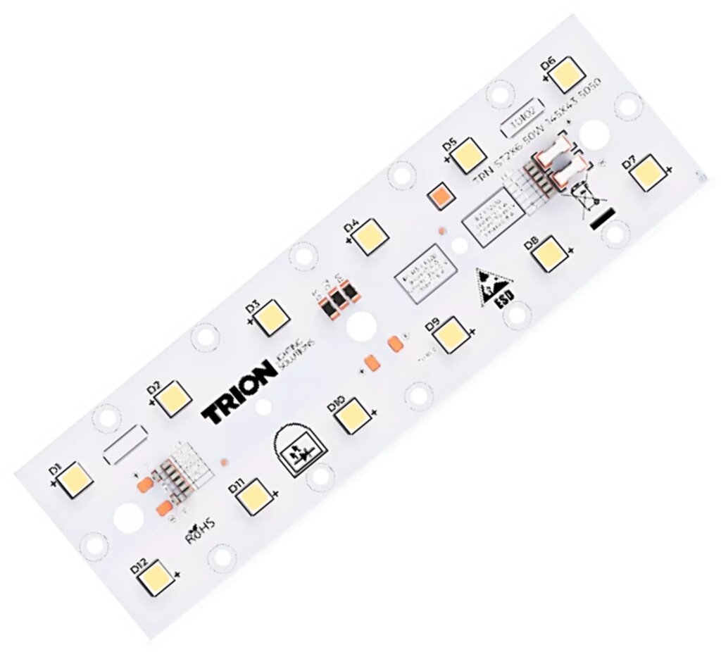 Светодиоды на жесткой печатной плате TRN-2x6-LX5050-1201-5070 (перемаркированная полярность) от компании ФЕРОСВЕТ - фото 1