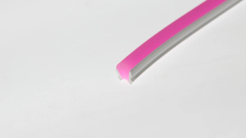 Светорассеивающий силиконовый профиль SK18 (9mm, pink) DELCI от компании ФЕРОСВЕТ - фото 1