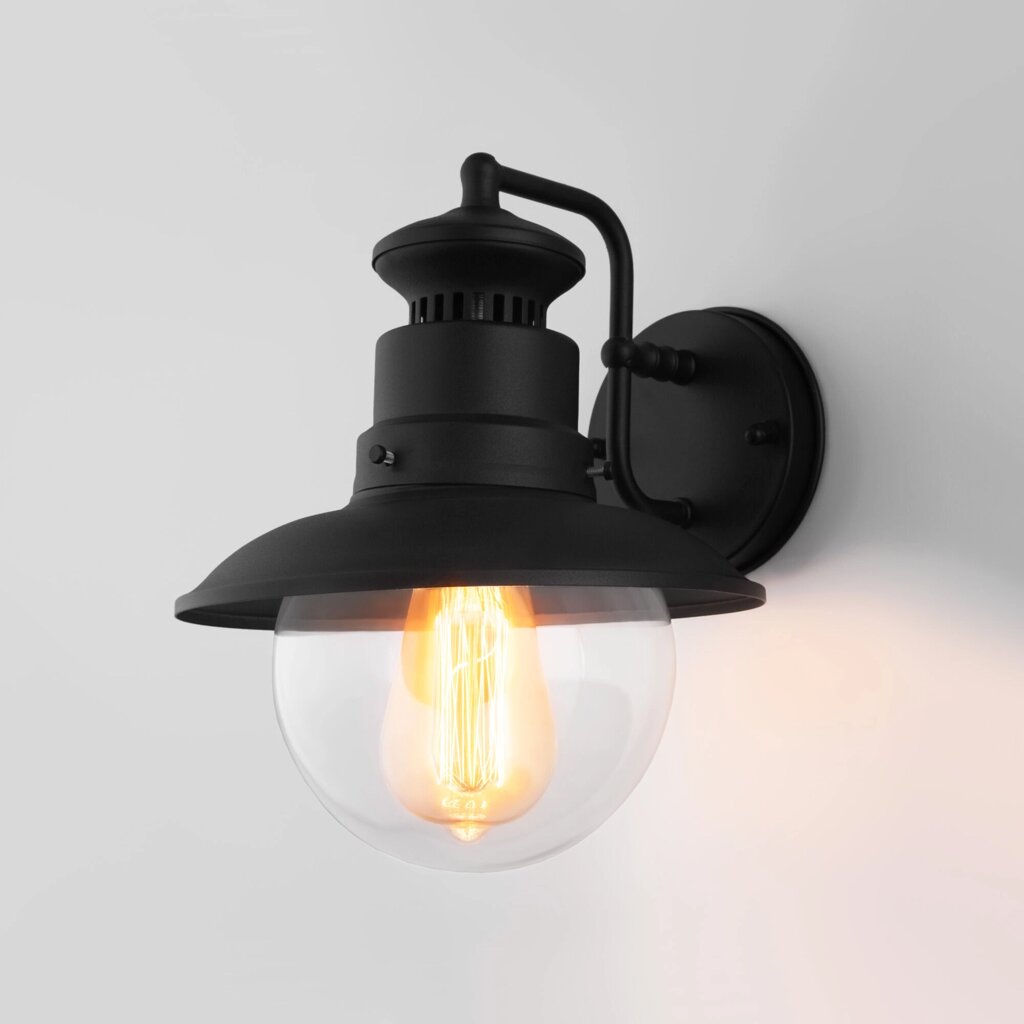 Talli D черный уличный настенный светильник GL 3002D от компании ФЕРОСВЕТ - фото 1