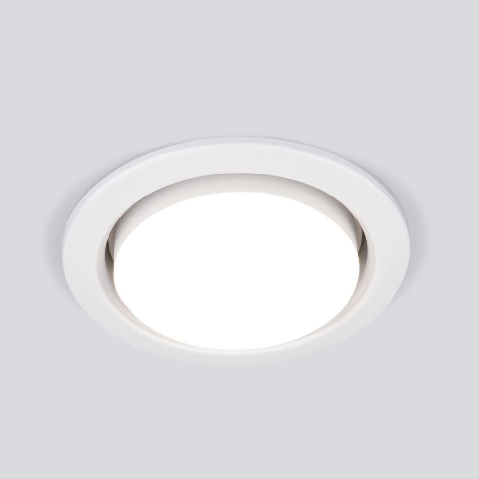 Точечный светильник 1035 GX53 WH белый от компании ФЕРОСВЕТ - фото 1