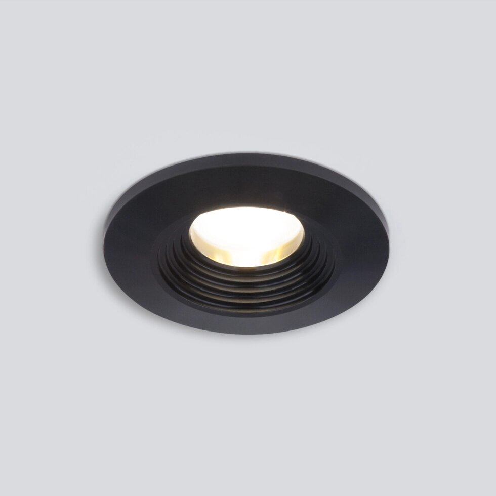 Точечный светодиодный светильник 9903 LED 3W COB BK черный от компании ФЕРОСВЕТ - фото 1