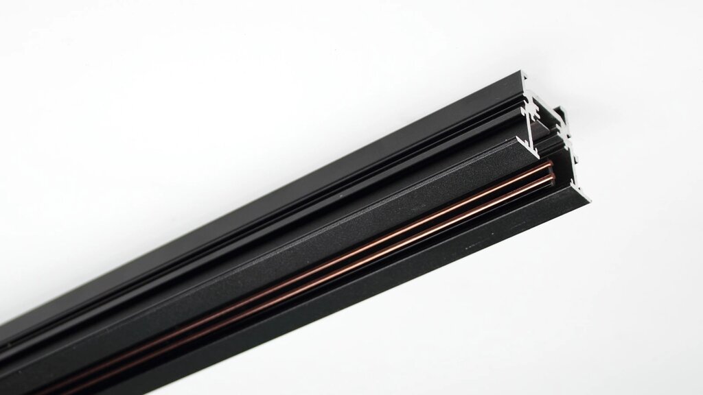 Трек для магнитных светильников 1м T20-B MX80 (встраиваемый, черный) DELCI от компании ФЕРОСВЕТ - фото 1