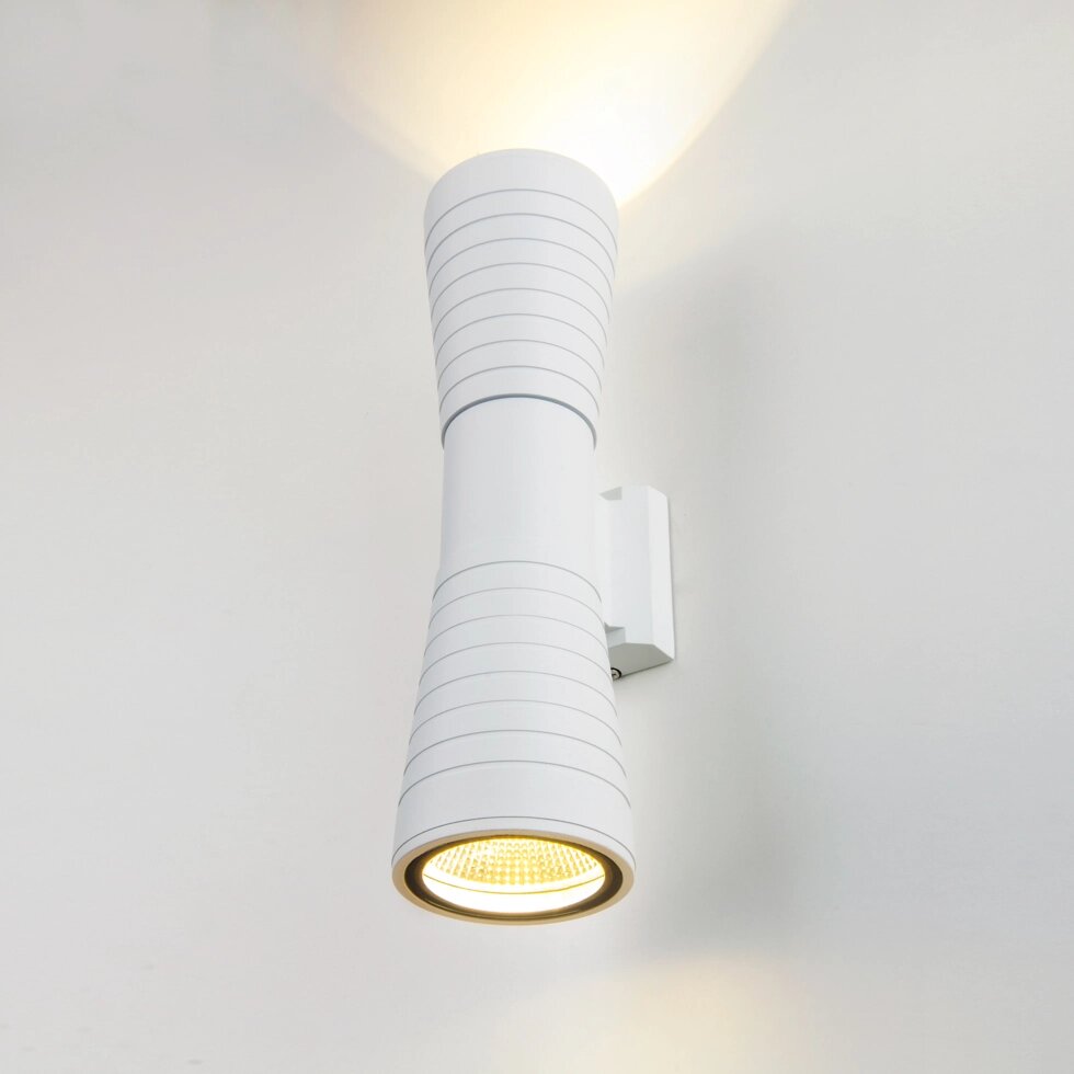 Tube double белый уличный настенный светодиодный светильник 1502 TECHNO LED от компании ФЕРОСВЕТ - фото 1