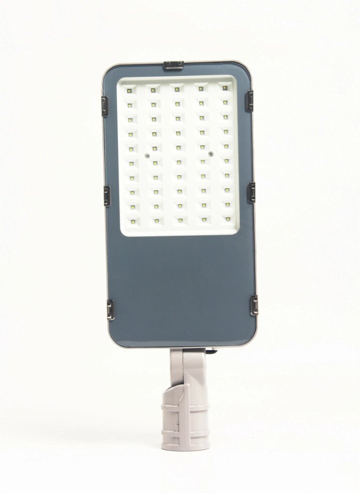 Уличный консольный светодиодный светильник (ДКУ) 50Вт, 5000К, 5500Lm, IP65 регулировка угла наклона DELROS от компании ФЕРОСВЕТ - фото 1