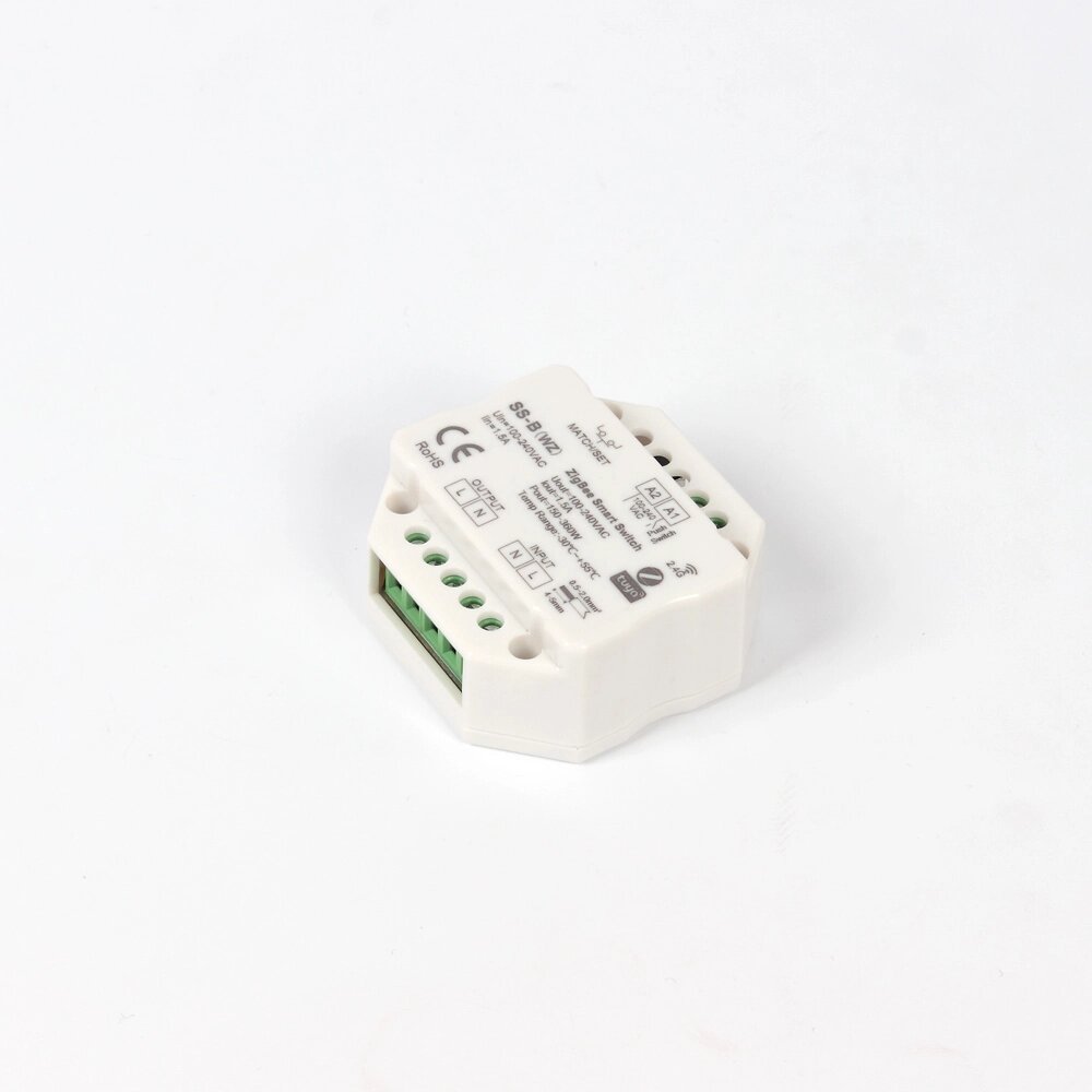 Умный выключатель SS-B (WZ) KZ10 (ZigBee, 2.4G, tuya, 100-240VAC, 1ch x 1.5A, 150-360W) DELCI от компании ФЕРОСВЕТ - фото 1